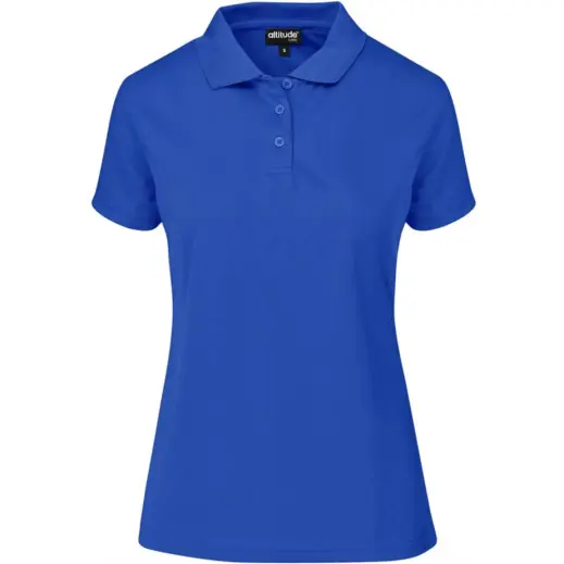 Ladies Distinct Golf Shirt Royal